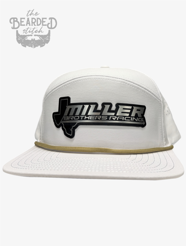 MB White Flat Bill Hat